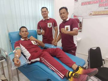 Si Dokkes Polres Muba Gelar Donor Darah di Hari Bhayangkara Ke-78