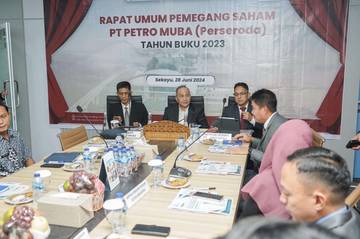 Rapat Umum Pemegang Saham Petro Muba Serahkan 5 Milyar