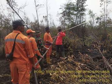 Kebakaran Lahan di Sungai Rengit Berhasil Diatasi
