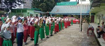 Babinsa Koramil 418-04/Kertapati  Menyelenggarakan Pelatihan PBB   