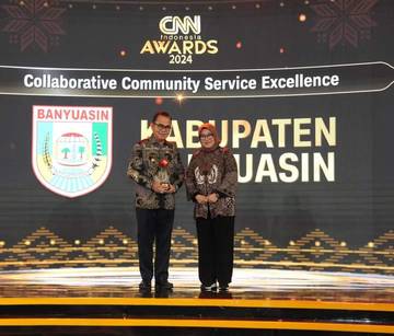 Kabupaten Banyuasin Berprestasi di CNN Indonesia Awards 2024