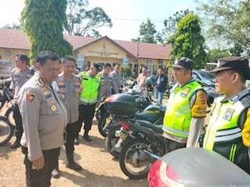 Pemeriksaan Senpi dan Ran Dinas di Polres Ogan Ilir