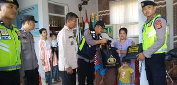 Polres Muba Gelar Bakti Sosial untuk Anak Stunting