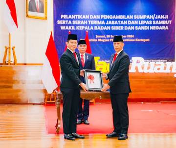 Hinsa Lantik Rachmad Jadi Waka BSSN
