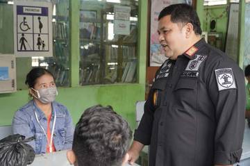 Kakanwil Kemenkumham Kalbar Kunjungi LPKA dan Rupbasan Pontianak 