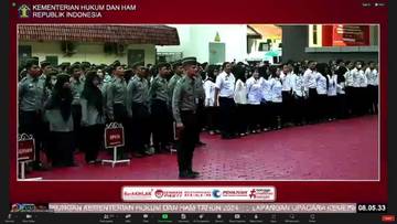 Kanwil Kemenkumham Kalbar Ikuti Apel Pascalibur Lebaran 2024
