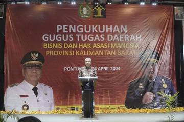 Pj Gubernur Kukuhkan GTD Bisnis dan HAM Kalbar