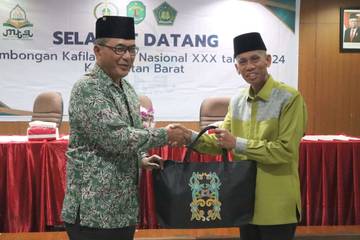 Kesbangpol Kaltim Sambut Kedatangan Kafilah MTQ Kalbar