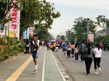 Warga Padati Car Free Day Ayani Pontianak