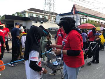 Potret Keseruan Jalan Sehat RRI Pontianak 
