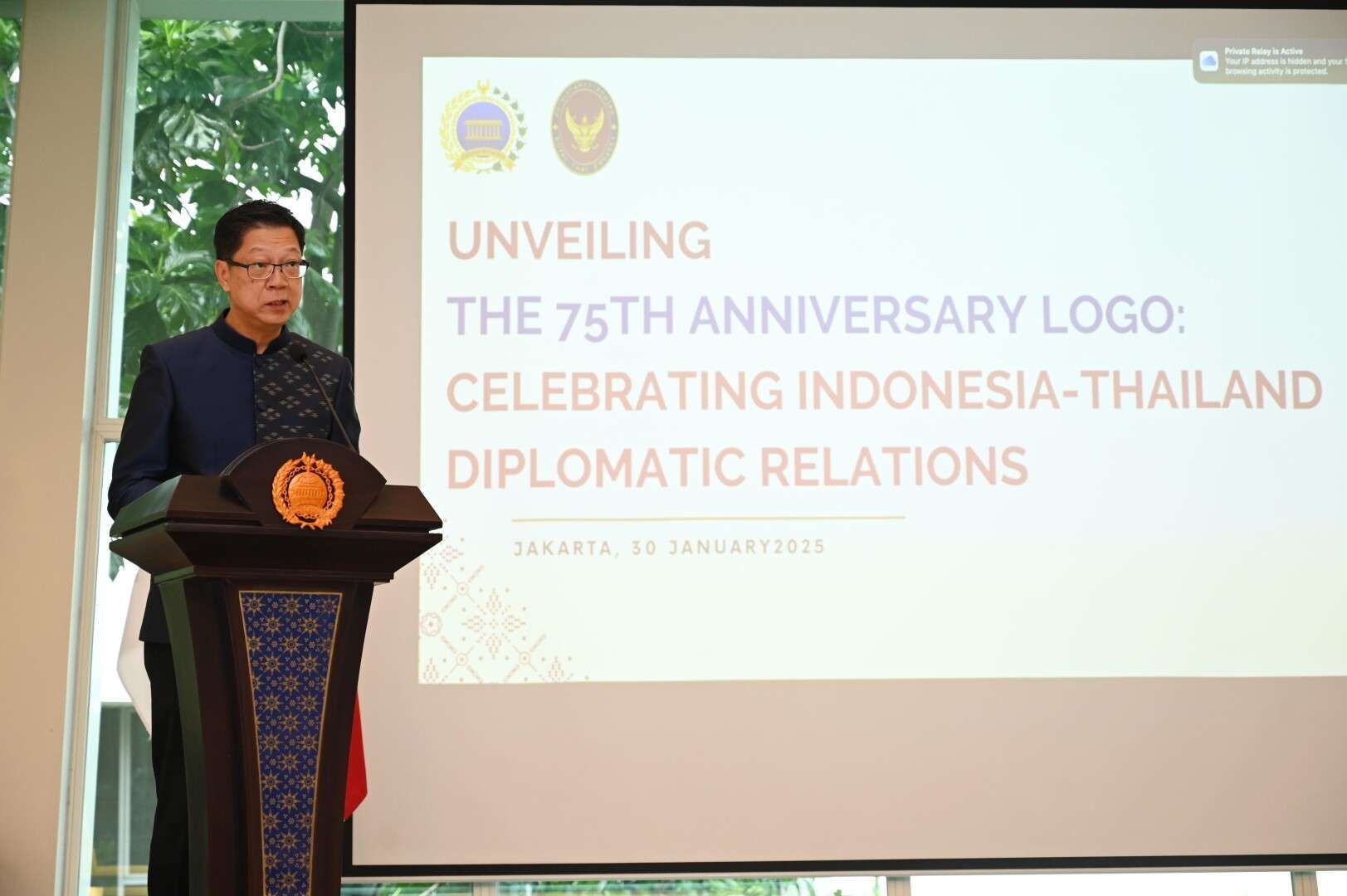Indonesia-Thailand Luncurkan Logo Peringatan 75 Tahun 