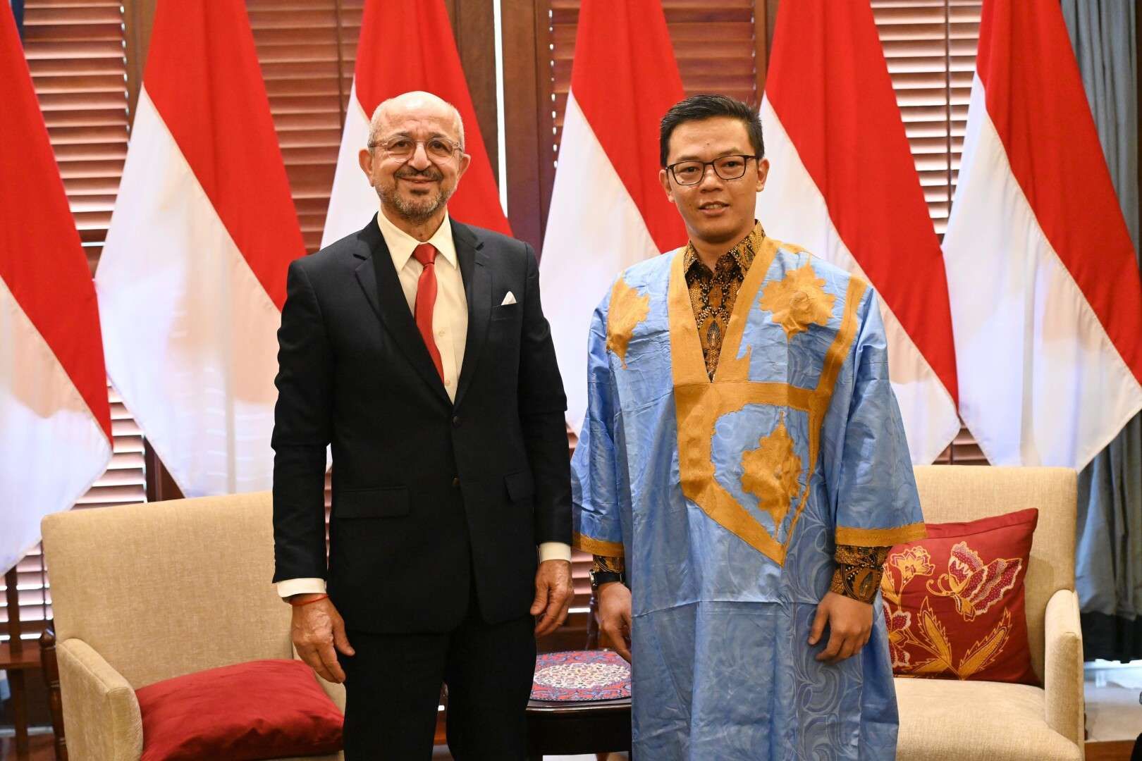 Selesai Tugas, Dubes Maroko Temui Menlu Sugiono 