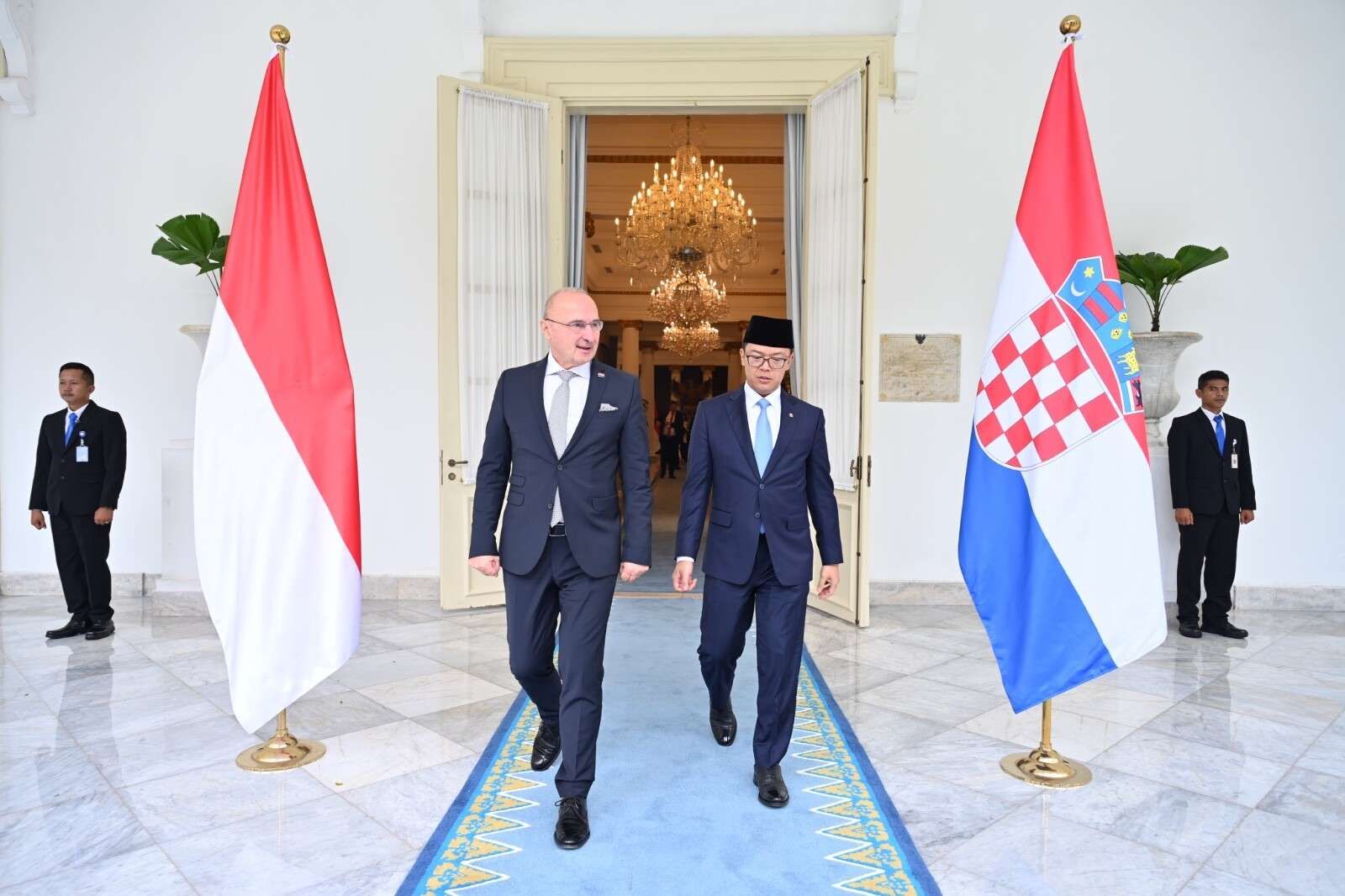 Pertemuan Bilateral Menlu RI-Kroasia di Jakarta