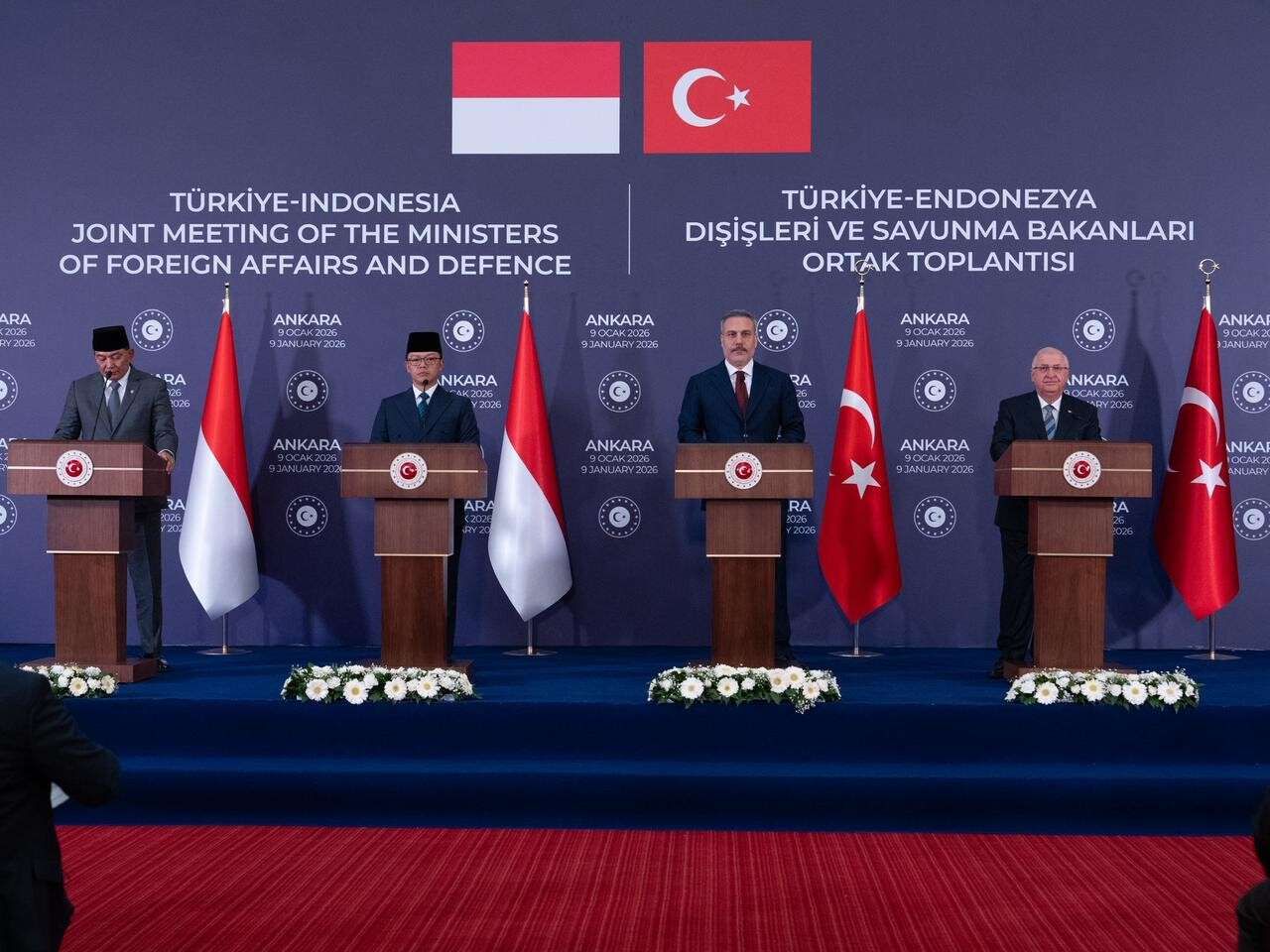 Pertemuan 2+2 Perdana Indonesia-Turki di Ankara