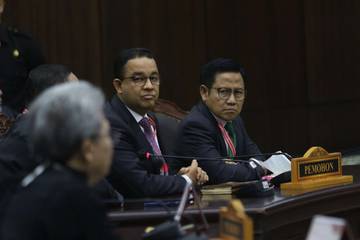 Anies - Muhaimin Hadiri Sidang Sengketa PHPU 