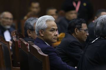Ganjar - Mahfud Hadiri Siadang PHPU Pilpres 2024 