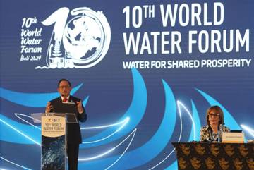 Menteri Tito dan AHY Beri Pendapat di WWF 2024