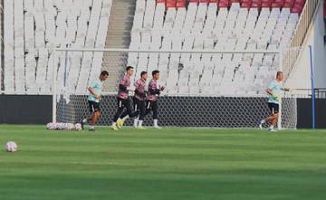 Latihan Skuad Garuda Jelang Hadapi Irak