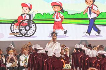 Presiden Joko Widodo Hadiri Peringatan Hari Anak Nasional