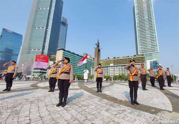 Upacara Sambut Bulan Kebangsaan di Jakarta