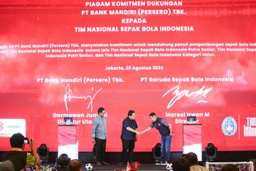 Timnas Gaet Bank Mandiri Jadi Presenting Partner
