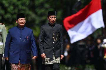 Upacara Pisah Sambut Presiden di Istana Merdeka