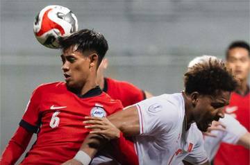 Potret Aksi Pemain Vietnam saat Kalahkan SIngapura
