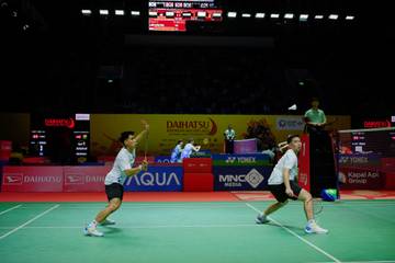 Momen Ganda Putra Indonesia Sabar/Isfahani di Indonesia Masters