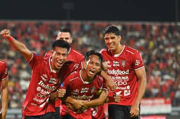 Aksi Pemain Bali United saat Kalahkan Borneo FC