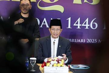 Momen Menteri Agama Mengumumkan Penetapan 1 Ramadan