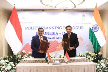 Indonesia-India Tandatangani MoU Penguatan Dialog Kebijakan Luar Negeri