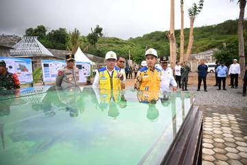 Wapres Tinjau Proyek Pembangunan Bendungan Mbay di NTT