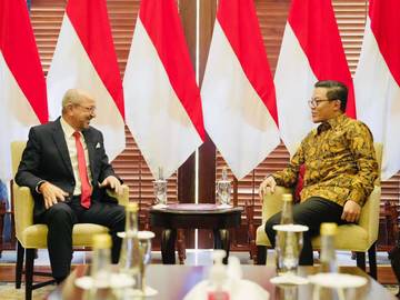 Selesai Tugas, Dubes Maroko Temui Menlu Sugiono 