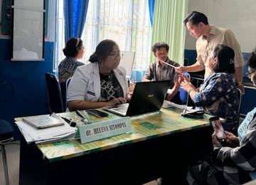 Wapres Tinjau CKG Puskesmas Sigompul Kabupaten Humbang Hasundutan