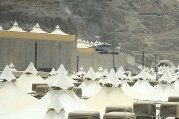 Potret Tenda Jemaah Haji di Mina, Arab Saudi