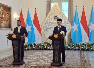 Pertemuan Bilateral Menlu RI-Menlu Somalia di Jakarta