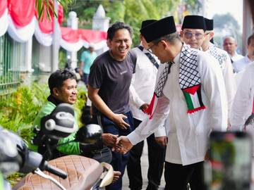 Menlu RI Sampaikan Orasi Aksi Akbar Bela Palestina 