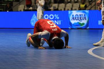 Aksi Timnas Futsal Indonesia Lawan Latvia