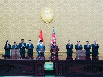 Pertemuan Bilateral Menlu RI-Menlu Korut di Pyongyang
