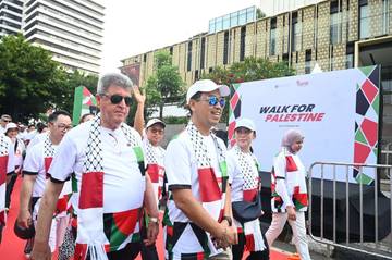 Ratusan Orang Ikut Walk for Palestine” di Jakarta