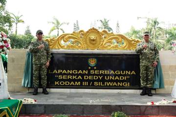 Panglima TNI Resmikan Lapangan Serka Dedy Unadi