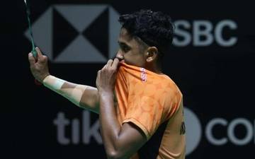  Selebrasi Alwi Farhan di Daihatsu Indonesia Masters 