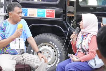 Bupati Natuna diwawancarai Saat Siaran Langsung pembukaan NGM 