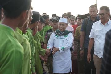 Ustad Das’ad Latif tiba di Serasan,Kabupaten Natuna