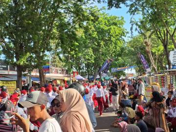 Berjalan Lancar, Gerak Jalan Di Sampang Telah Berakhir