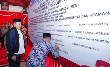 Teken Komitmen Jaga Kondusifitas di Sampang