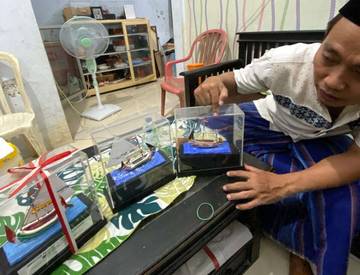 Keunikan Miniatur Kapal Sampang