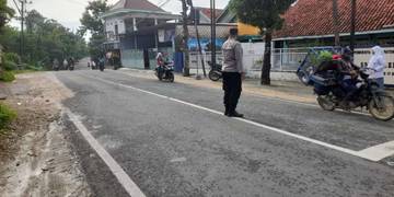 Pengamanan di Pasar Polowijo Kabupaten Sampang