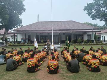 Kunjungan Wasev Pencak Silat Militer Kodim Bangkalan
