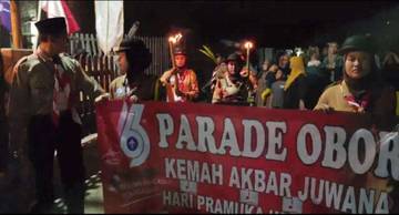 Pawai Obor Peringati Hari Pramuka ke 63